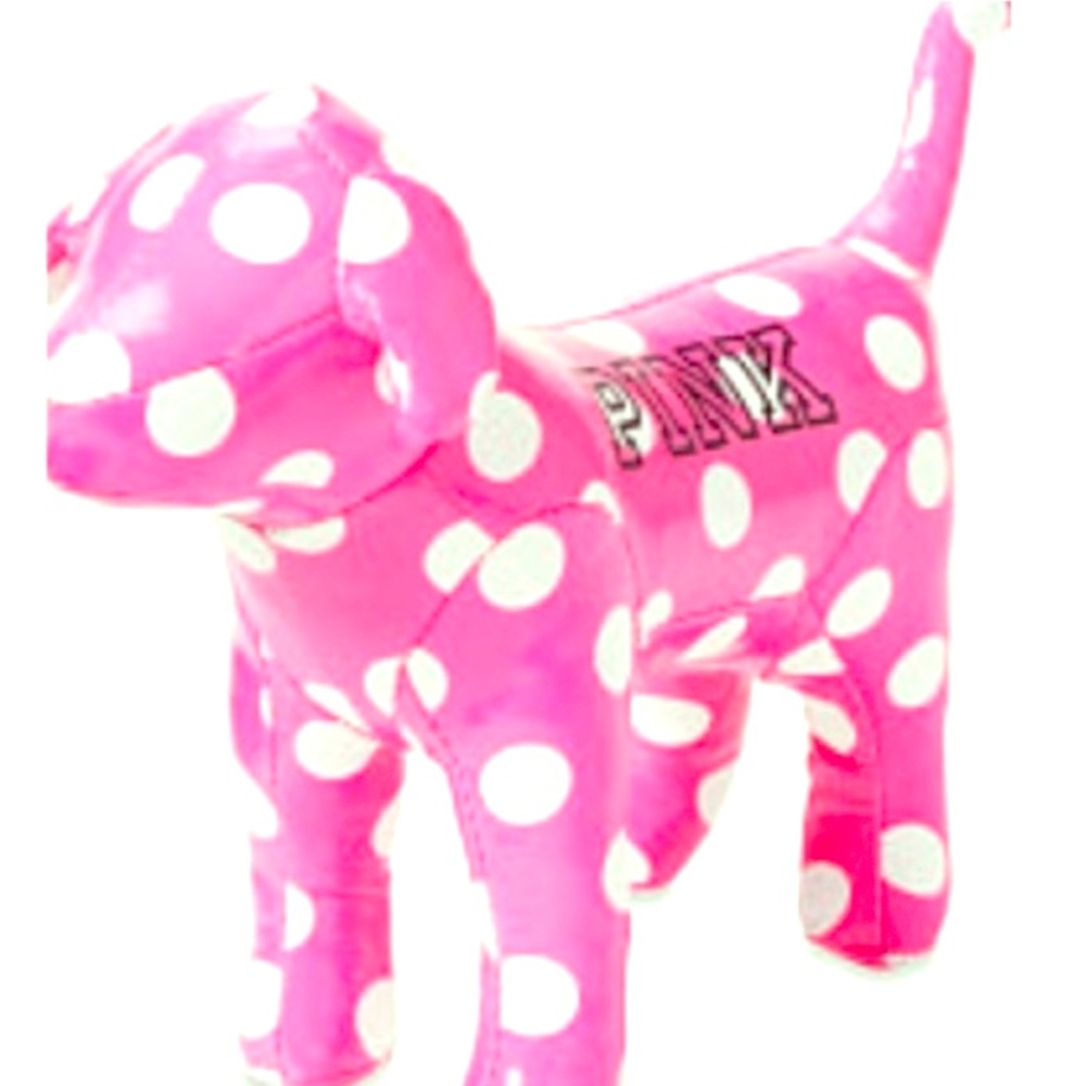 NWT Victoria’s Secret Hot PINK polka dot dog